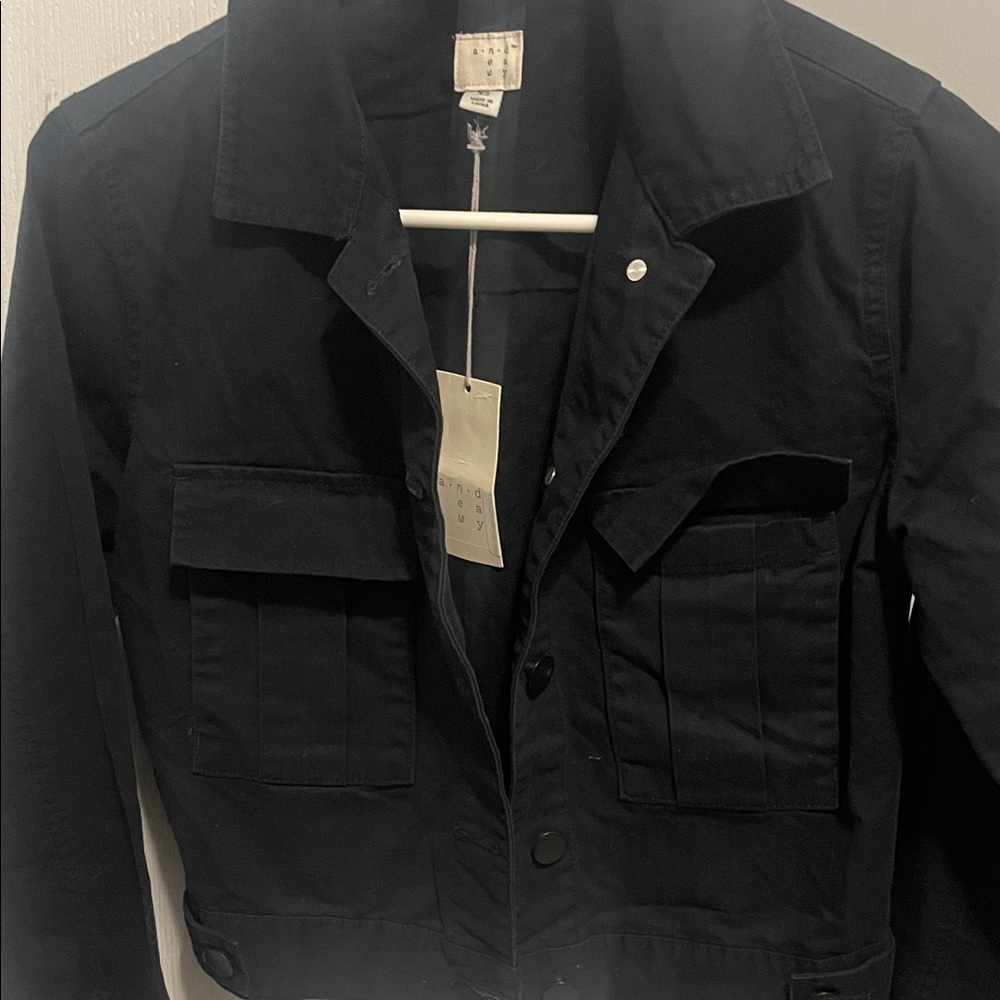 a new day Women's Black‎ Jean Jacket